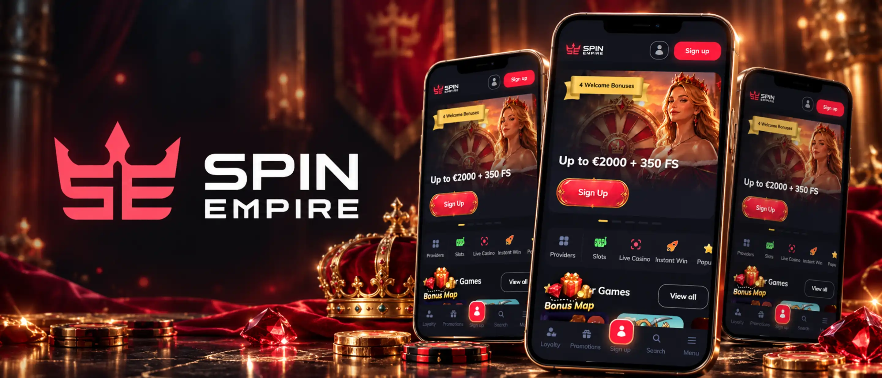 SpinEmpire Casino App Screenshot